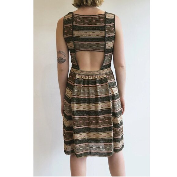 NWOT M Missoni Knit Open Back Knee Length Dress - M, 8 - Picture 3 of 5